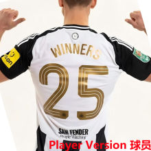 WINNERS #25 Newcastle Home Player Version Jersey 2024/25（SAM FENDER People Watching有号下广告）★★