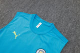 2025/26 Man City Blue Vest Training Jersey(A Set)