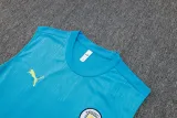2025/26 Man City Blue Vest Training Jersey(A Set)