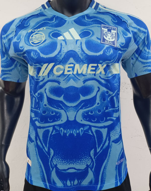 2025/26 U.A.N.L Tige Away Blue Player Version Soccer Jersey