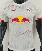 2025/26 RB L Home White Player Version Soccer Jersey  莱比锡红牛
