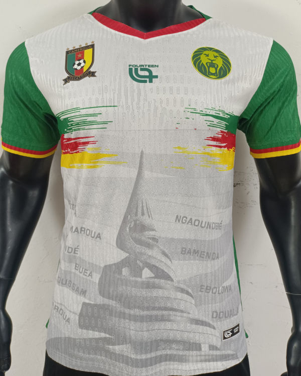 2025/26 Cameroon Third White Player Version Soccer Jersey