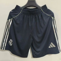 2025/26 RM Third Black Player Version Shorts Pants 球员版