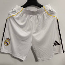 2025/26 RM Home White Player Version Shorts Pants 球员版