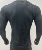 2025/26 England Away Black Player Version Long Sleeve Soccer Jersey