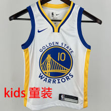 Warriors BUTLER III #10 White Kids NBA Jersey 热压