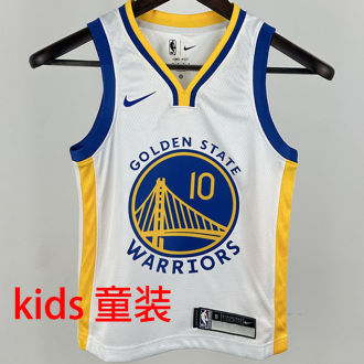 Warriors BUTLER III #10 White Kids NBA Jersey 热压