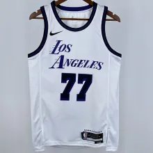 Lakers DONCIC #77 White City Edition NBA Jerseys