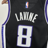 2025 Kings LAVINE #8 Black NBA Jerseys