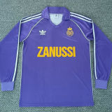 1984/85 RM Away Retro Long Sleeve Soccer Jersey
