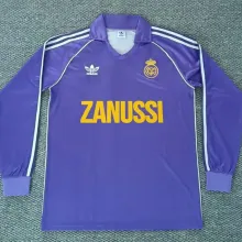 1984/85 RM Away Retro Long Sleeve Soccer Jersey
