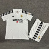 2002/03 RM Home White Retro Kids Soccer Jersey