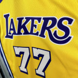 Lakers DONCIC #77 Yellow NBA Jerseys