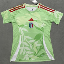 2025 Italy UEFA Women's Euro Green Away Women Soccer Jersey 女