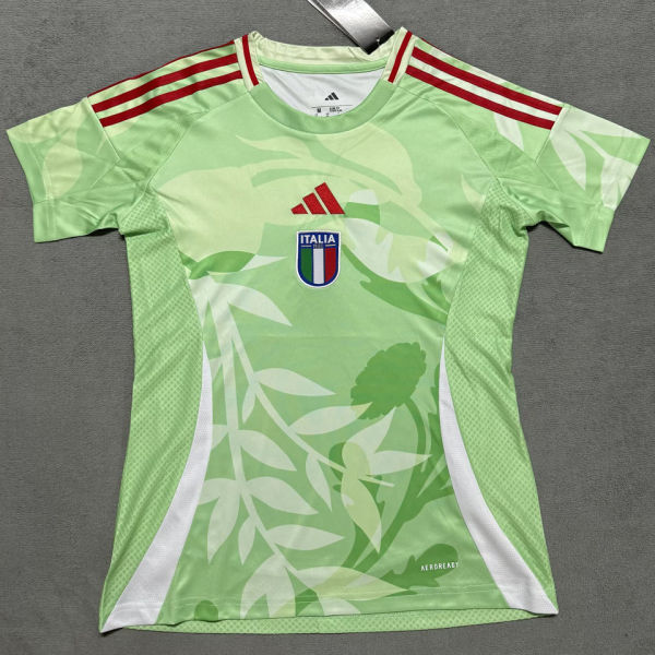 2025 Italy UEFA Women's Euro Green Away Women Soccer Jersey 女