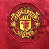 2007/08 M Utd Home Red Retro Kids Soccer Jersey League Version 联赛版
