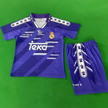 1994/96 RM Away Blue Retro Kids Soccer Jersey