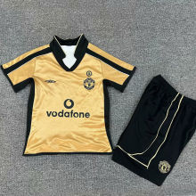 2001/02 M Utd 100th Centenary Reversible Retro Kids Soccer Jersey