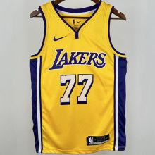 Lakers DONCIC #77 Yellow NBA Jerseys