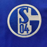 2000/2002 Schalke 04 Home Blue Retro Soccer Jersey