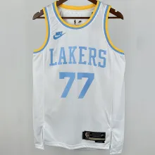 Lakers DONCIC #77 White Retro NBA Jerseys