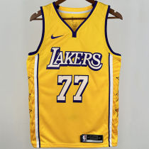 Lakers DONCIC #77 Yellow NBA Jerseys