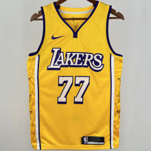 Lakers DONCIC #77 Yellow NBA Jerseys