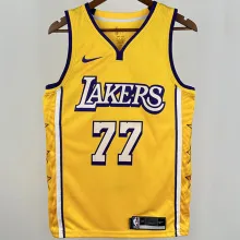 Lakers DONCIC #77 Yellow NBA Jerseys