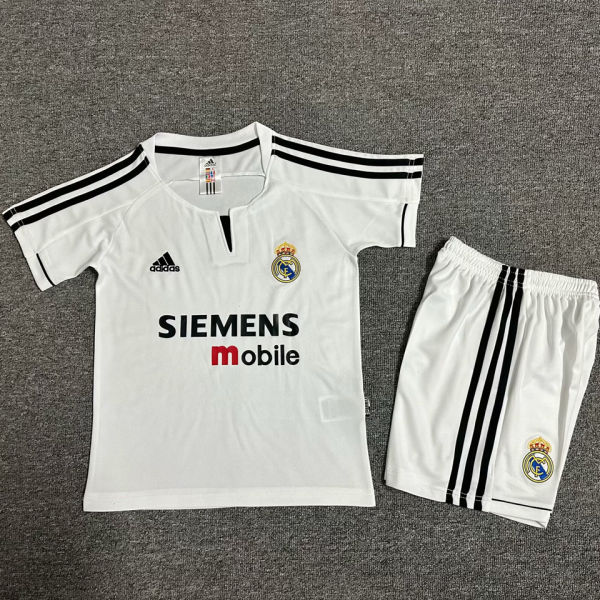 2003/04 RM Home White Retro Kids Soccer Jersey