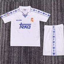 1966/97 RM Home White Retro Kids Soccer Jersey
