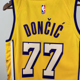 Lakers DONCIC #77 Yellow NBA Jerseys