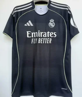 2025/26 RM 1:1 Quality Away Black Fans Soccer Jersey