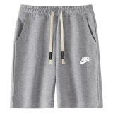 2025 NK Grey Pure Cotton Short Pants 浅灰