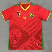 2025/26 Cameroon Away Red Fans Soccer Jersey