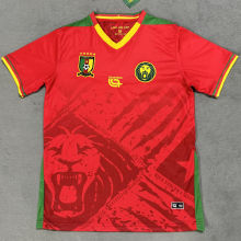 2025/26 Cameroon Away Red Fans Soccer Jersey
