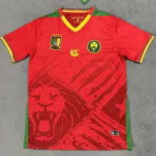 2025/26 Cameroon Away Red Fans Soccer Jersey
