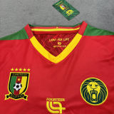 2025/26 Cameroon Away Red Fans Soccer Jersey