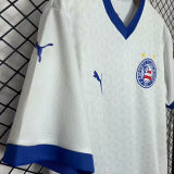 2025/26 Bahia Home White Fans Soccer Jersey