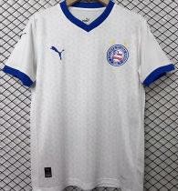 2025/26 Bahia Home White Fans Soccer Jersey