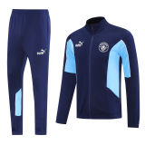 2025/26 Man City Sapphire Blue Jacket Tracksuit （A Set）