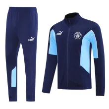 2025/26 Man City Sapphire Blue Jacket Tracksuit （A Set）