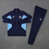 2025/26 Man City Sapphire Blue Jacket Tracksuit （A Set）