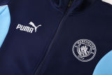2025/26 Man City Sapphire Blue Jacket Tracksuit （A Set）
