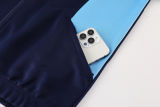2025/26 Man City Sapphire Blue Jacket Tracksuit （A Set）