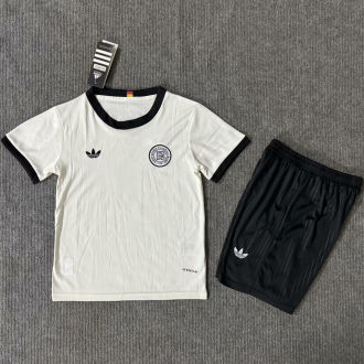 2025 Germany 125Th  Anniversary White Kids Soccer Jersey