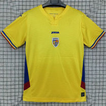 2025/26 Romania Home Yellow Fans Soccer Jersey