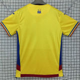 2025/26 Romania Home Yellow Fans Soccer Jersey