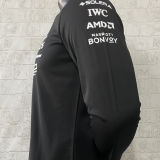 2025 Mercedes AMG Petronas F1 Black Long Sleeve Team T-Shirt