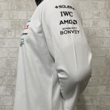 2025 Mercedes AMG Petronas F1 White Long Sleeve Team T-Shirt