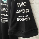 2025 Mercedes AMG Petronas F1 Black Team T-Shirt  圆领
